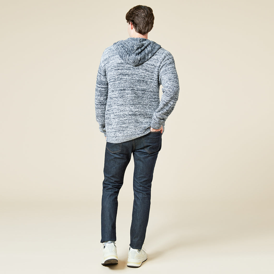 Take 10 Men's Heather Marshmallow Full Zip Hoodie Heather Black