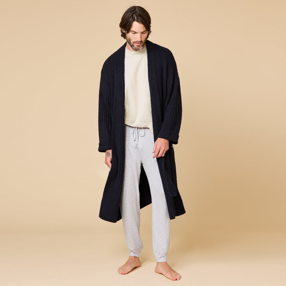 Take 10 Men's Ribbed Marshmallow Robe Take 10 Men's Ribbed Marshmallow Robe in Black