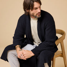 Take 10 Men's Ribbed Marshmallow Robe Take 10 Men's Ribbed Marshmallow Robe in Black
