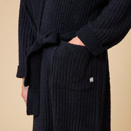 Take 10 Men's Ribbed Marshmallow Robe Take 10 Men's Ribbed Marshmallow Robe in Black