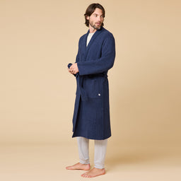 Take 10 Men's Ribbed Marshmallow Robe Take 10 Men's Ribbed Marshmallow Robe in Midnight