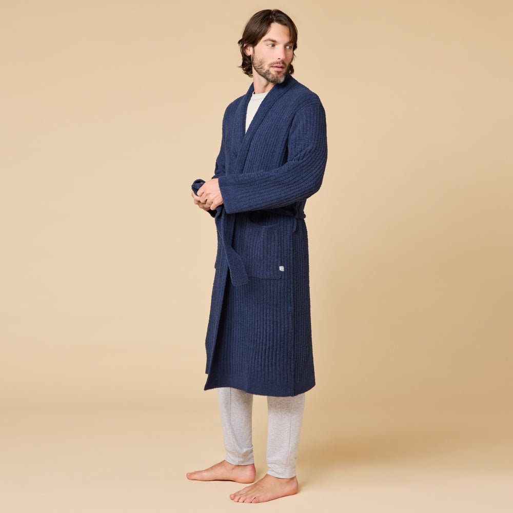 Take 10 Men's Ribbed Marshmallow Robe Midnight