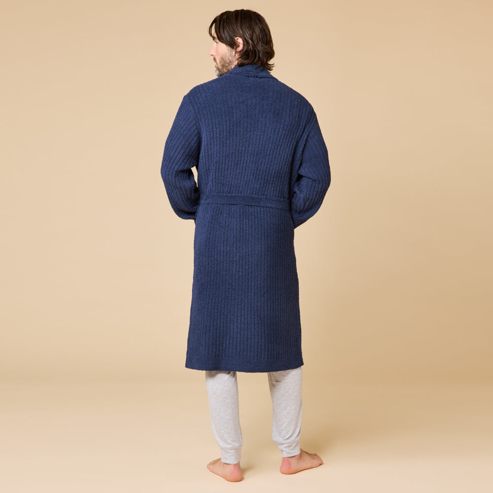 Take 10 Men's Ribbed Marshmallow Robe Midnight