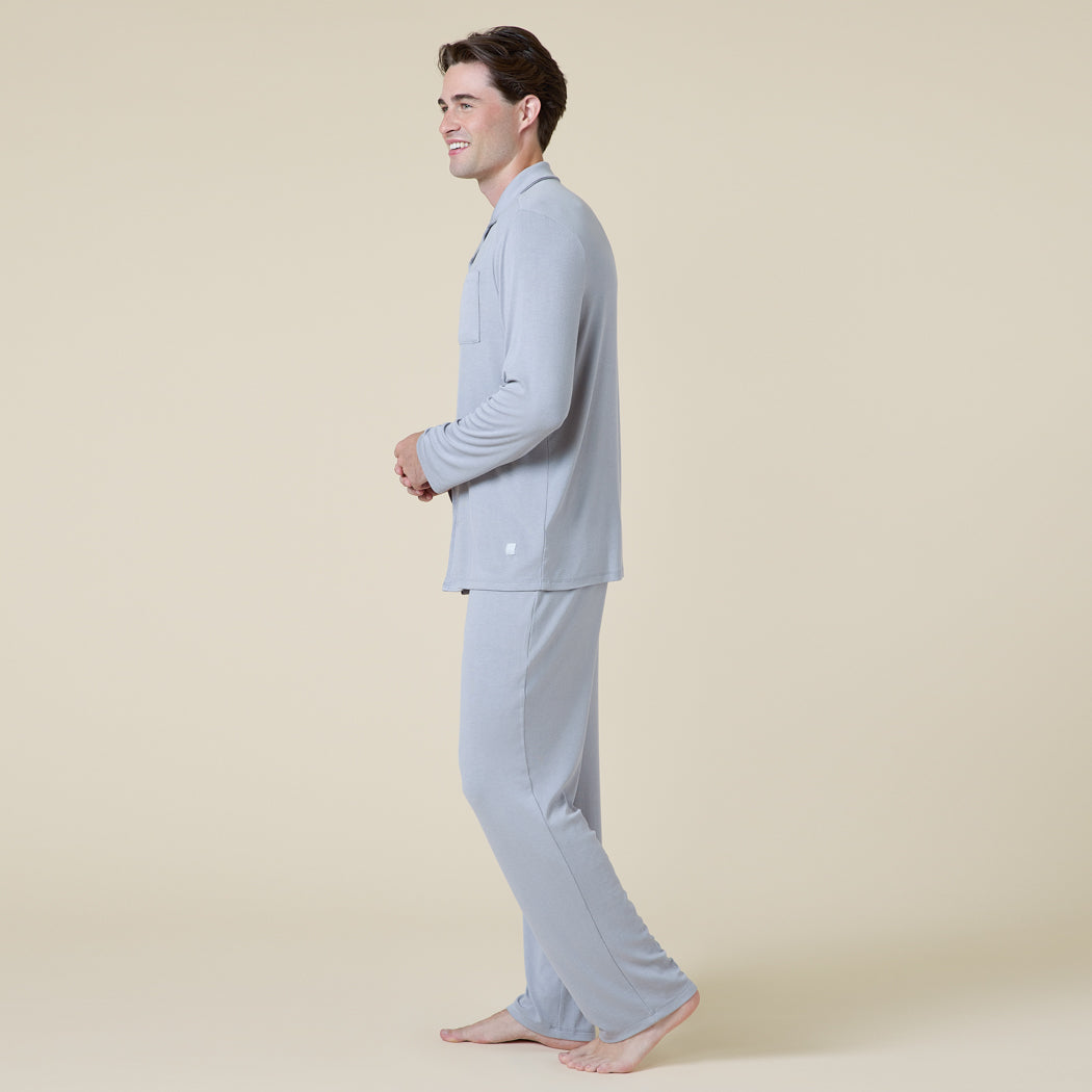 Take 10 Men's Notch Collar PJ Take 10 Men's Notch Collar PJ in Grey