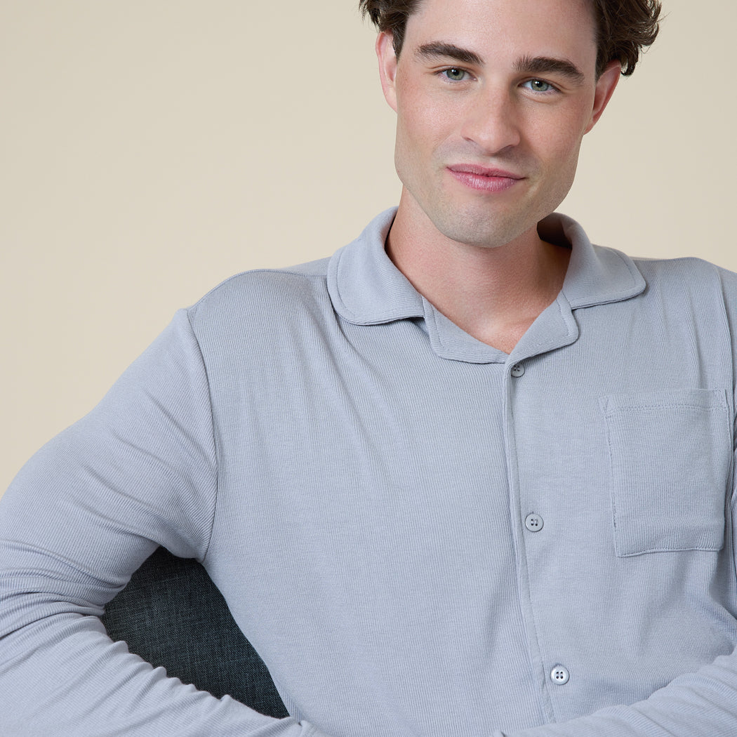 Take 10 Men's Notch Collar PJ Take 10 Men's Notch Collar PJ in Grey