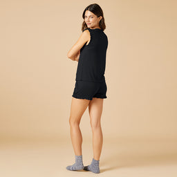 Dream Ruffle Top and Short Set Dream Ruffle Top and Short Set in Black