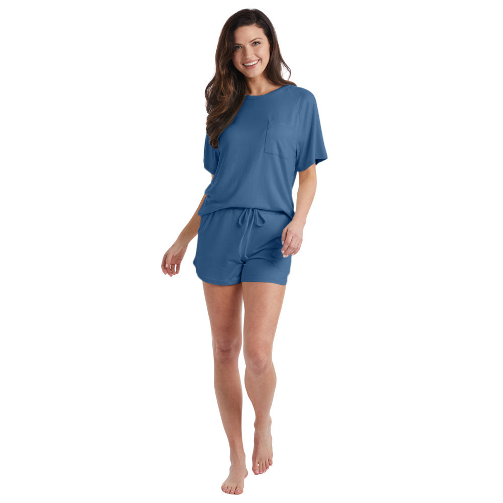 Dream Slouchy Tee Top with Shorts Lounge Set Spring Lake