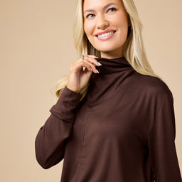 Dream Jersey Cowl Neck Lounge Set Dream Jersey Cowl Neck Lounge Set in Espresso