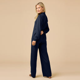 Dream Jersey Cowl Neck Lounge Set Dream Jersey Cowl Neck Lounge Set in Midnight