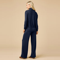 Dream Jersey Cowl Neck Lounge Set Dream Jersey Cowl Neck Lounge Set in Midnight