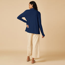 Pointelle Ballet Cardigan Pointelle Ballet Cardigan in Midnight