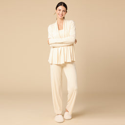 Pointelle Ballet Cardigan Pointelle Ballet Cardigan in Warm Sand