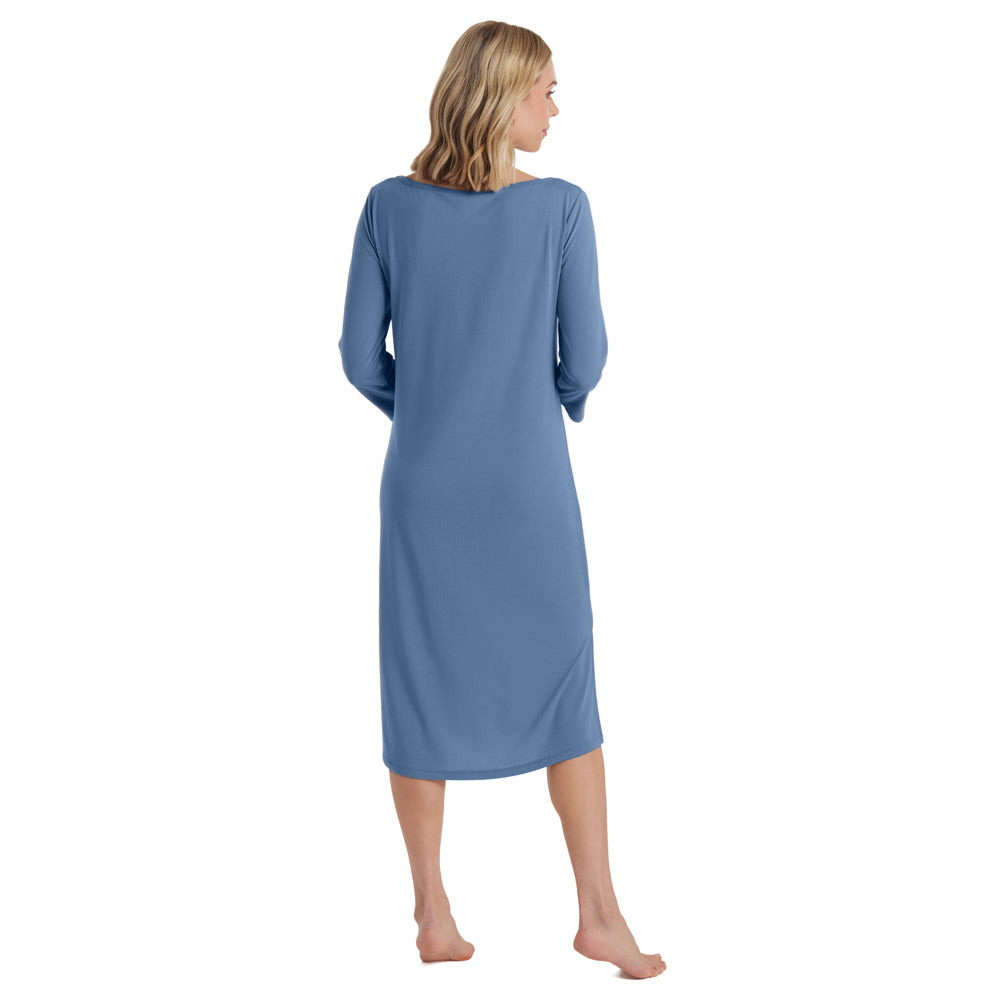 Charlie - 42" 3/4 Sleeve Boatneck Nightgown Spring Lake