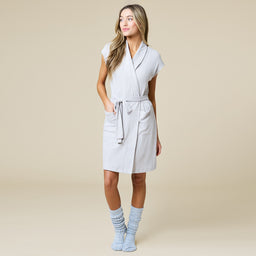 Rib Dream 35" Cap Sleeve Robe Rib Dream 35" Cap Sleeve Robe in Grey