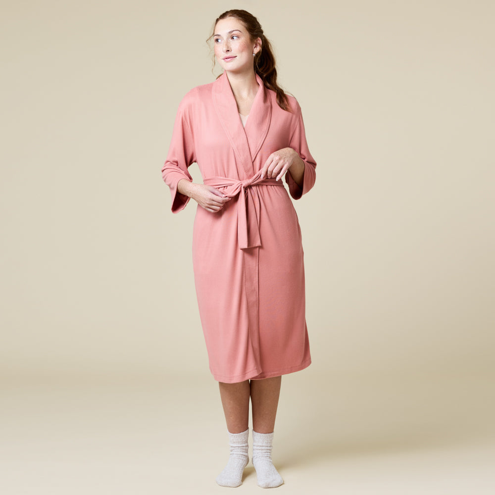 Dream Shawl Collar Robe Copper Rose