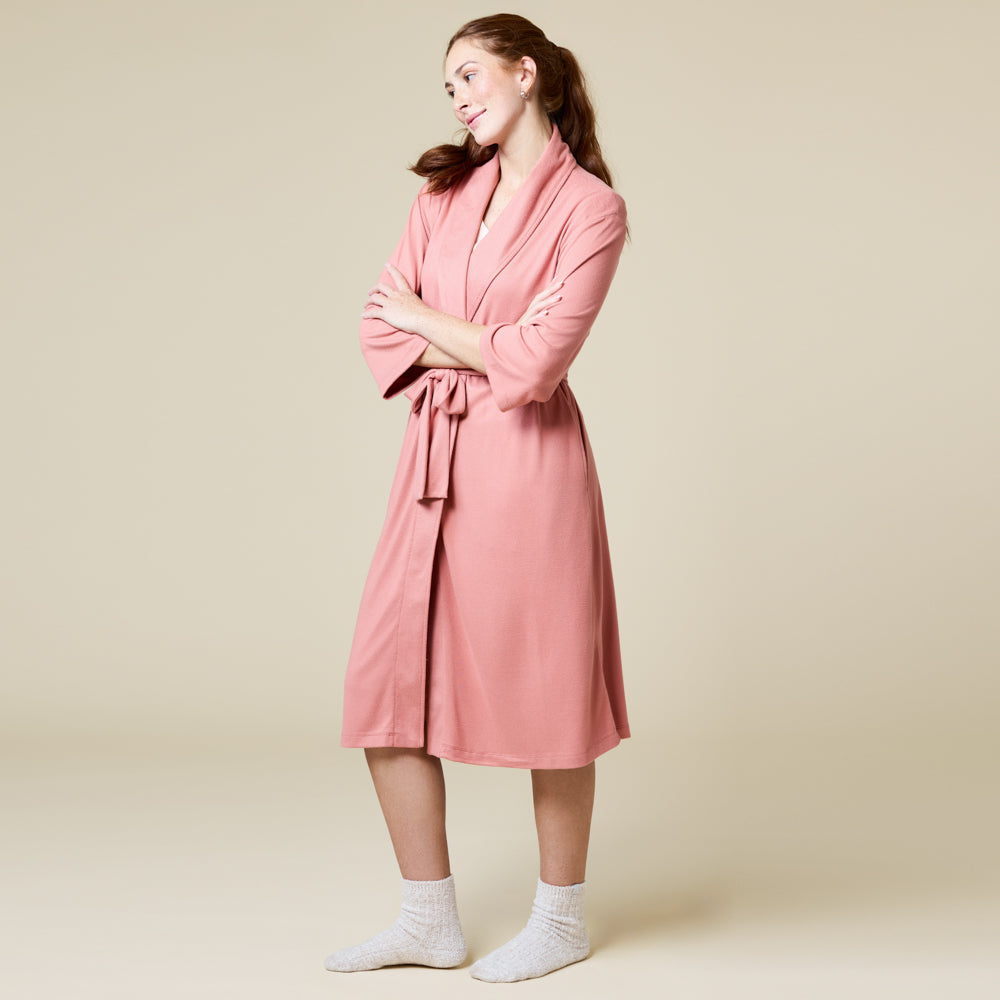 Dream Shawl Collar Robe Copper Rose