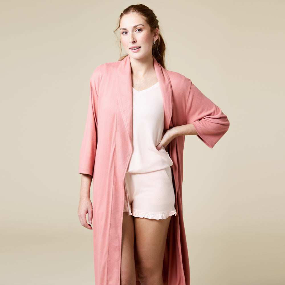 Dream Shawl Collar Robe Copper Rose