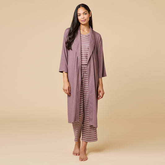 Dream Shawl Collar Robe in Driftwood