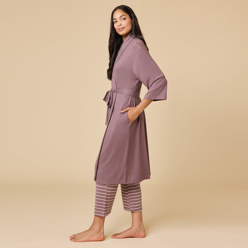 Dream Shawl Collar Robe Driftwood