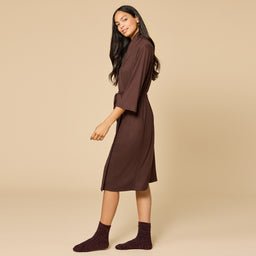 Dream Shawl Collar Robe Espresso