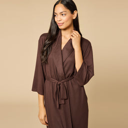 Dream Shawl Collar Robe Espresso