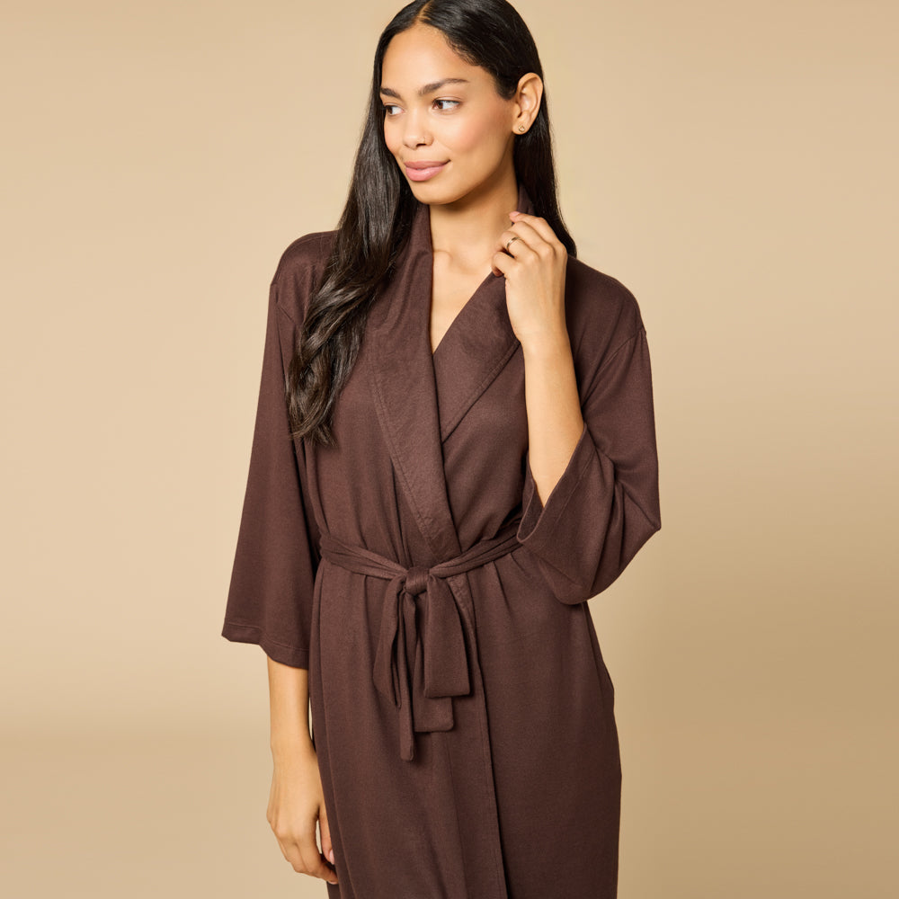 Dream Shawl Collar Robe Espresso