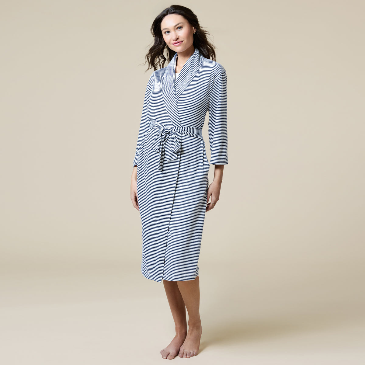 Dream Shawl Collar Robe Dream Shawl Collar Robe in Midnight Stripe
