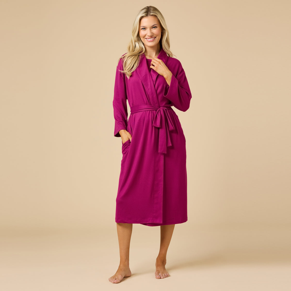 Dream Shawl Collar Robe Dream Shawl Collar Robe in Magenta