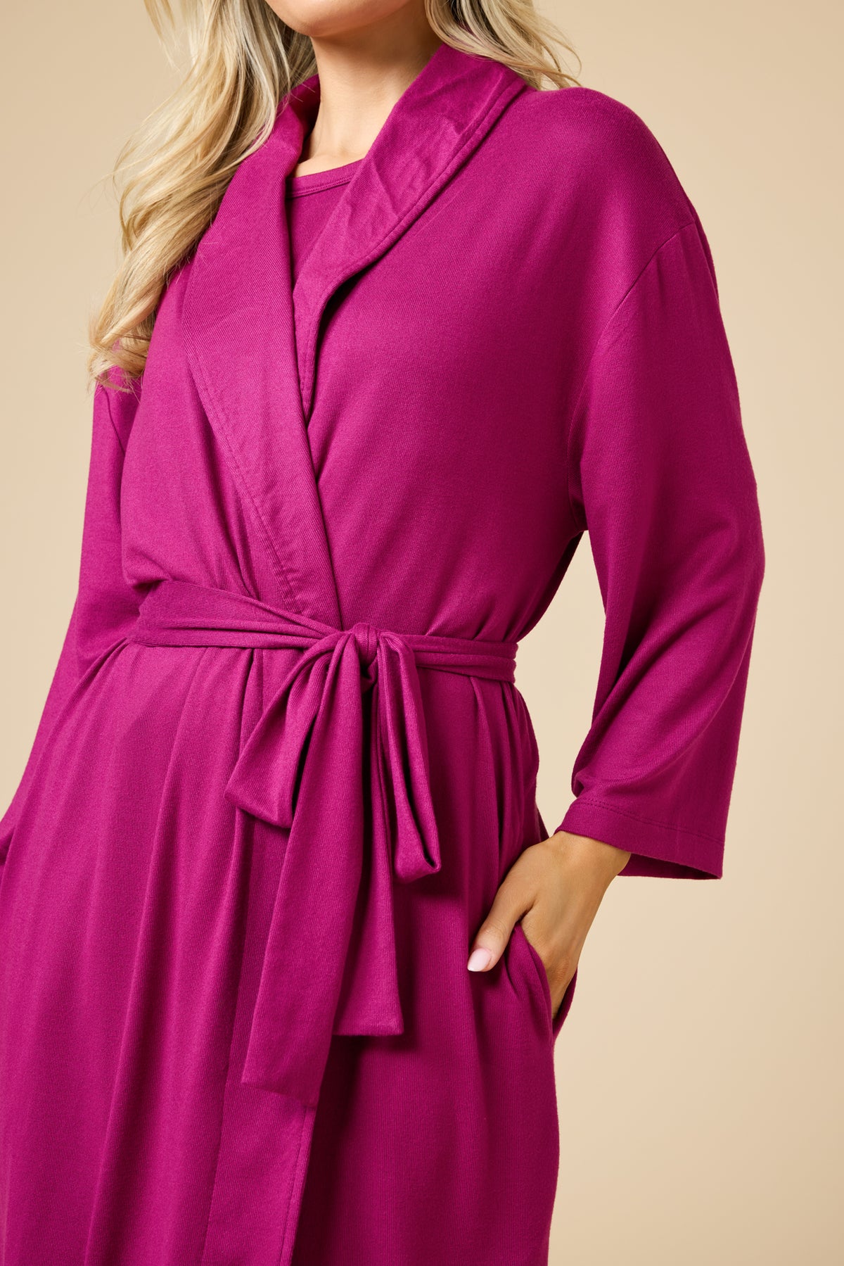 Dream Shawl Collar Robe Dream Shawl Collar Robe in Magenta