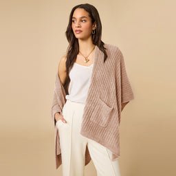 38" Solid Rib Marshmallow Shawl 38" Solid Rib Marshmallow Shawl in Coco