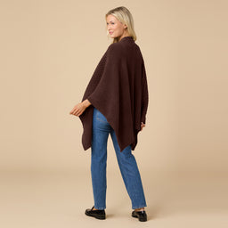 38" Solid Rib Marshmallow Shawl 38" Solid Rib Marshmallow Shawl in Espresso