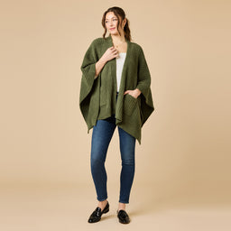 38" Solid Rib Marshmallow Shawl 38" Solid Rib Marshmallow Shawl in Olive