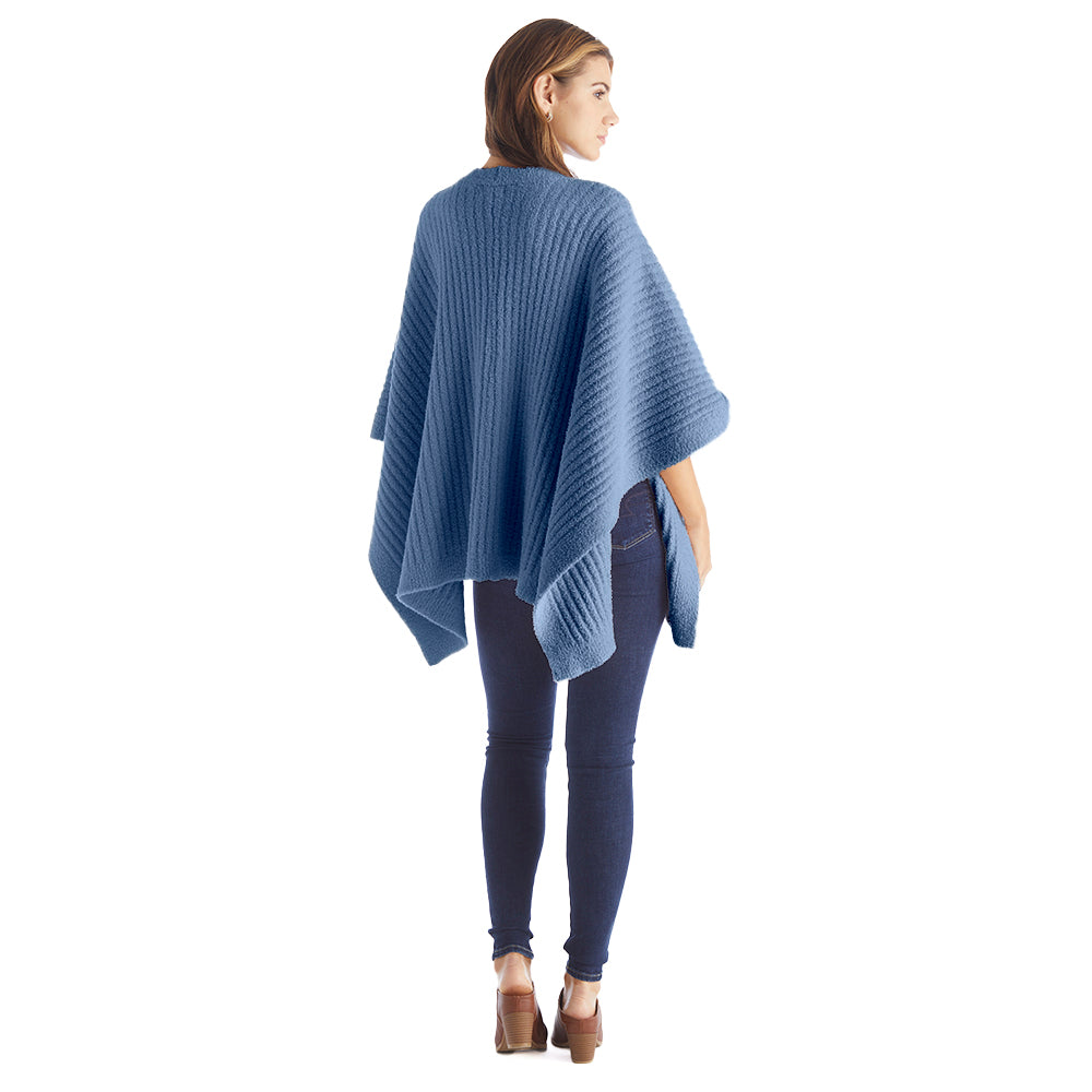 Solid Rib Marshmallow Shawl Spring Lake