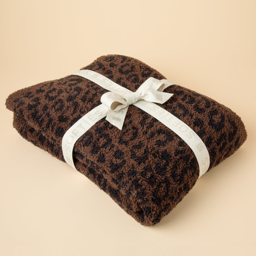 Marshmallow Leopard Blanket Wild Espresso