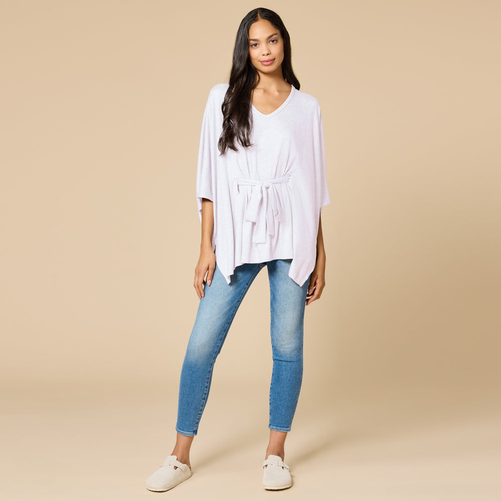 Ultra-Dream Belted Shawl Blush Pink
