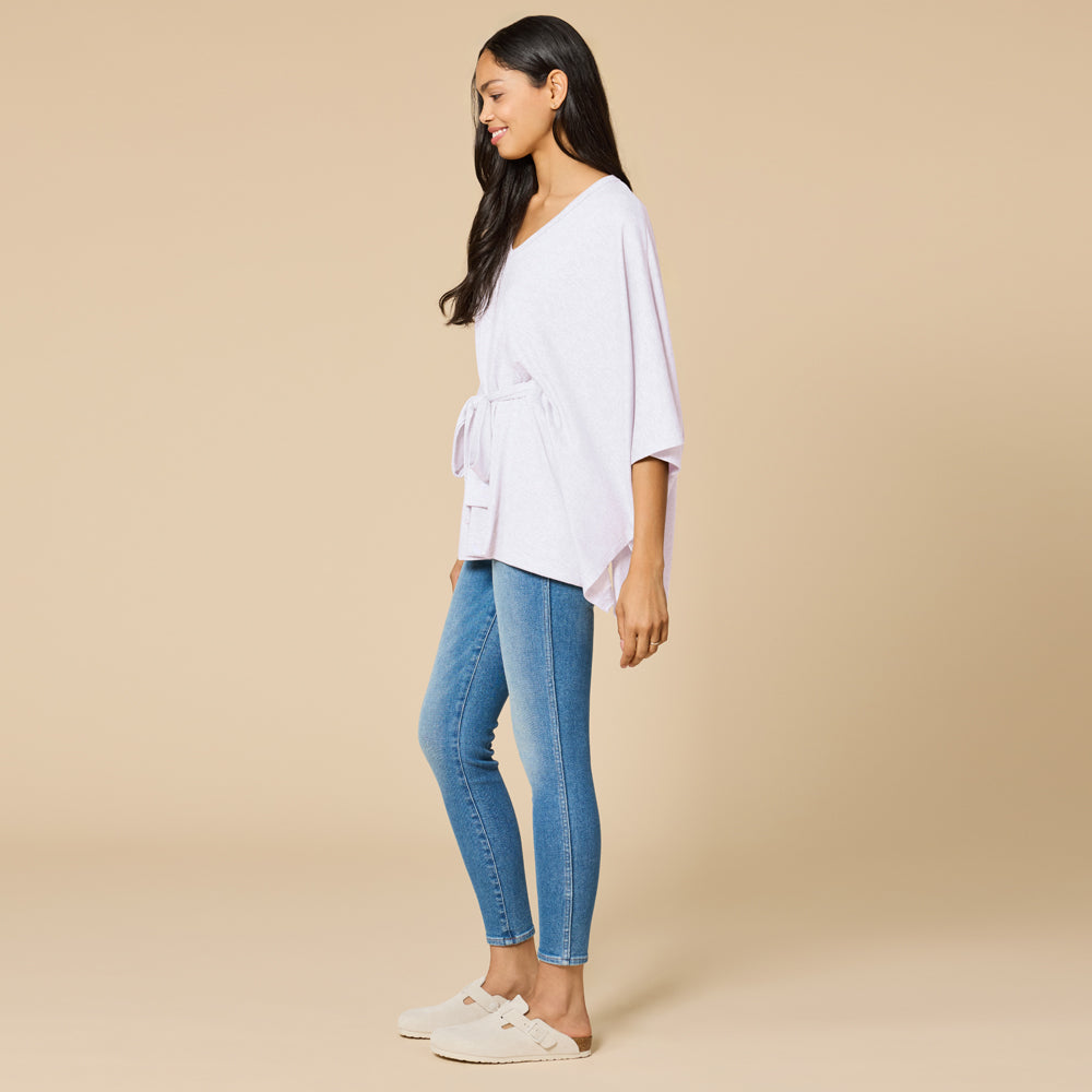 Ultra-Dream Belted Shawl Blush Pink