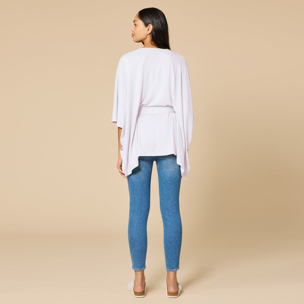 Ultra-Dream Belted Shawl Blush Pink