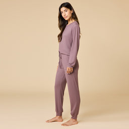 Dream Jersey Crew Neck Lounge Set Dream Jersey Crew Neck Lounge Set in Driftwood