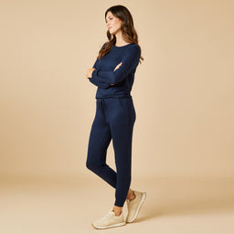 Dream Jersey Crew Neck Lounge Set Dream Jersey Crew Neck Lounge Set in Midnight