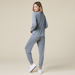 Dream Jersey Crew Neck Lounge Set Dream Jersey Crew Neck Lounge Set in Midnight Stripe