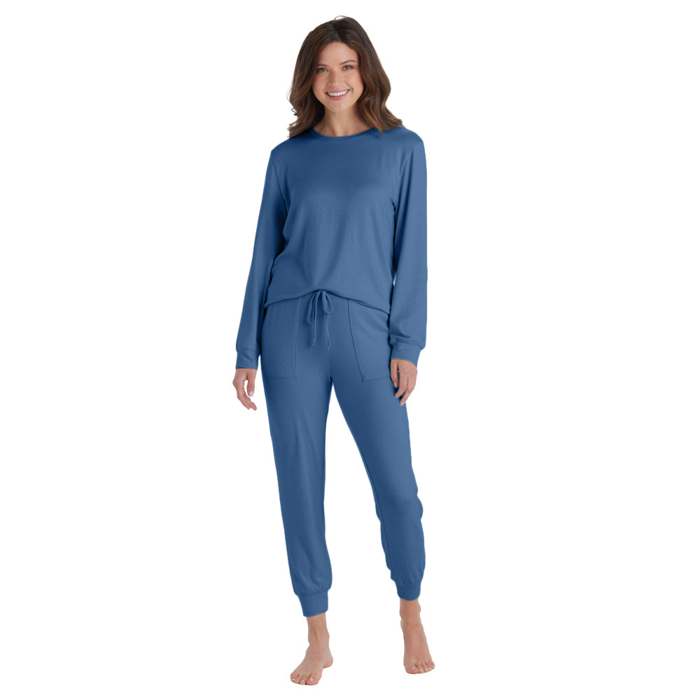 Dream Jersey Crew Neck Lounge Set Spring Lake