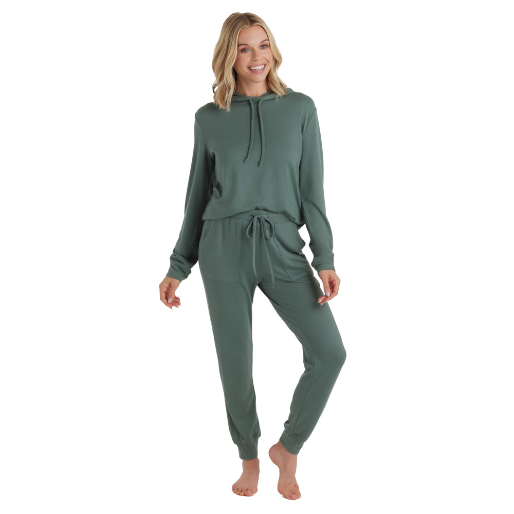 Ultra-Dream Hooded Jogger Set Dusty Green