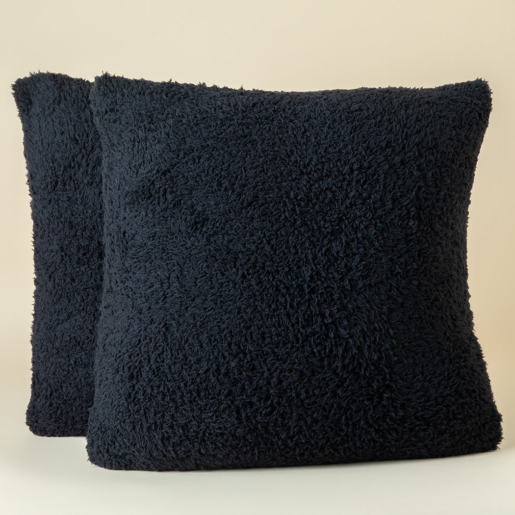 Ultra-Lite Marshmallow Throw Pillow Case - 2 Pack Ultra-Lite Marshmallow Throw Pillow Case - 2 Pack in Black