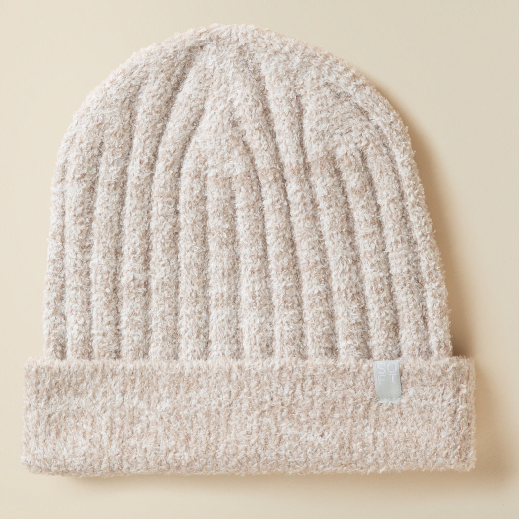 Chunky Rib Marshmallow Beanie Chunky Rib Marshmallow Beanie in Heather Coco