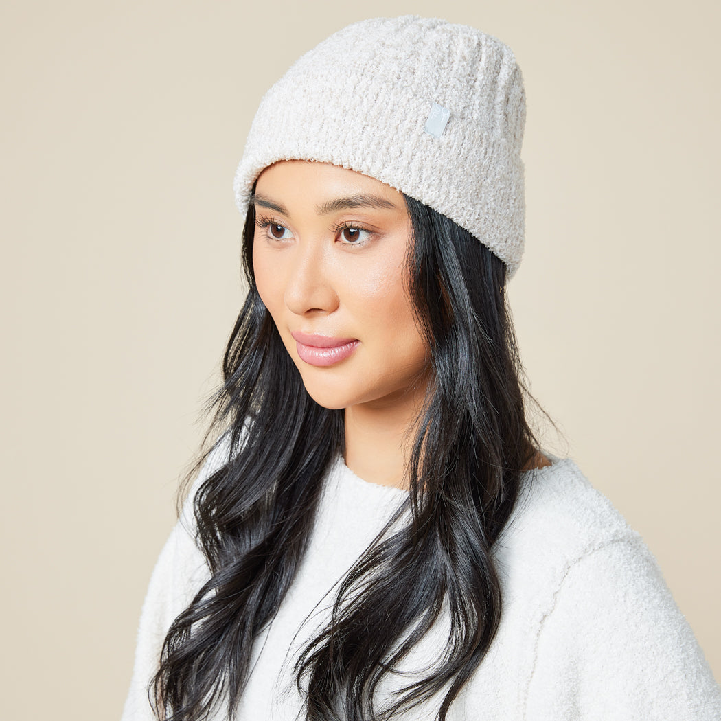 Chunky Rib Marshmallow Beanie Chunky Rib Marshmallow Beanie in Heather Coco
