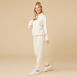 DreamTech ¼ Zip Jogger Set DreamTech ¼ Zip Jogger Set in Almond