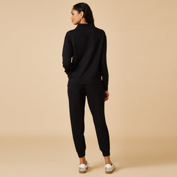 DreamTech ¼ Zip Jogger Set DreamTech ¼ Zip Jogger Set in Black