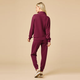 DreamTech ¼ Zip Jogger Set DreamTech ¼ Zip Jogger Set in Cherry Cola
