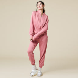 DreamTech ¼ Zip Jogger Set DreamTech ¼ Zip Jogger Set in Copper Rose