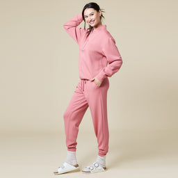DreamTech ¼ Zip Jogger Set DreamTech ¼ Zip Jogger Set in Copper Rose